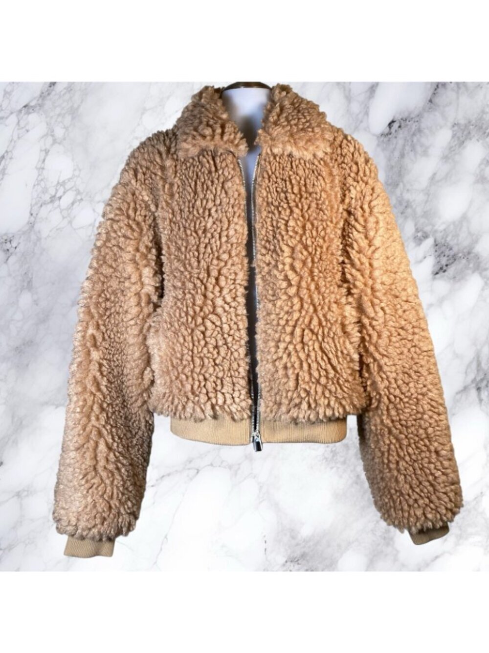 MORE TO COME Indira Teddy Jacket - Camel - Picture 2 of 12
